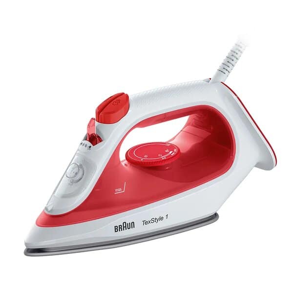 Braun TexStyle 1 SI1019RD steam iron red white