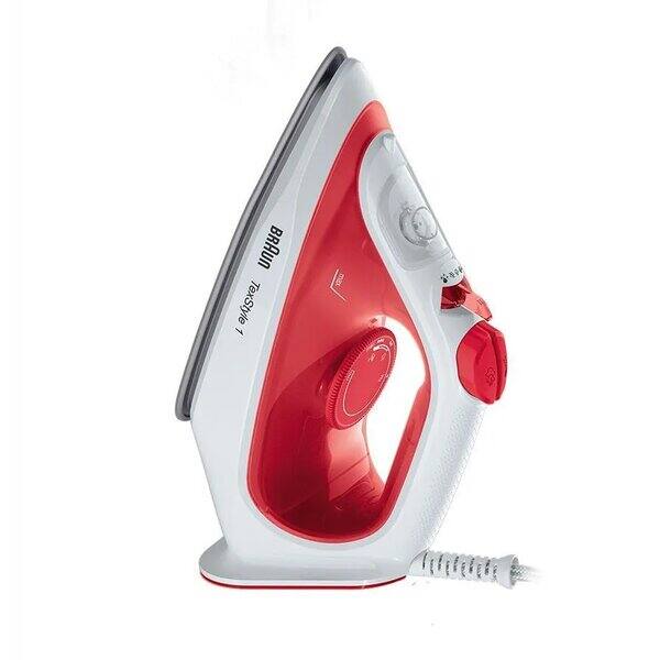 Braun TexStyle 1 SI1019RD soleplate view red white