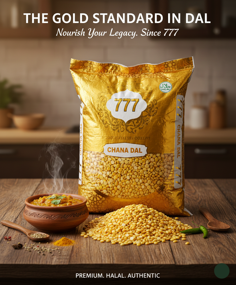 Representative chana dal bulk-pack presentation