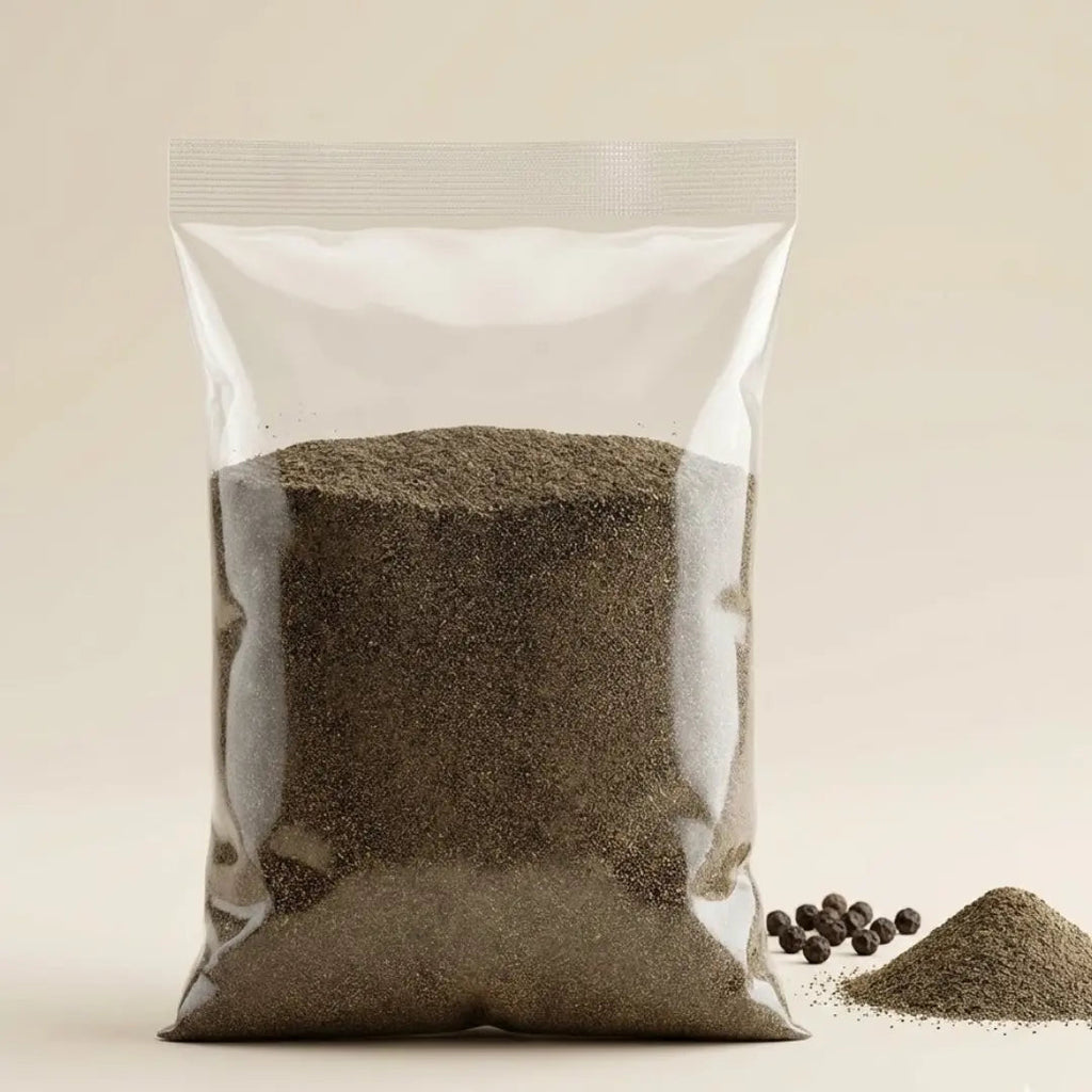 Black Pepper Powder filled package — packaging may vary depending on supplier batch