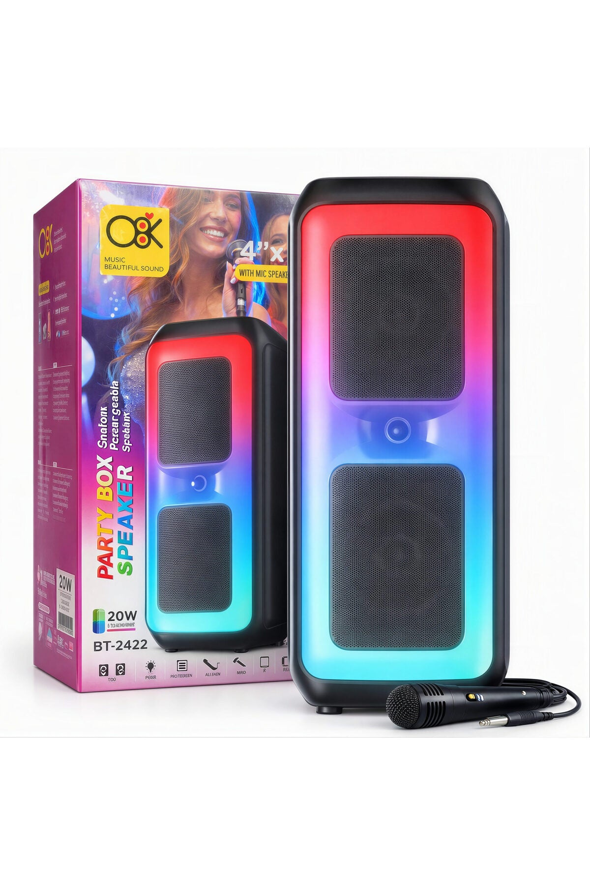 O8K BT-2422 Party Box Speaker