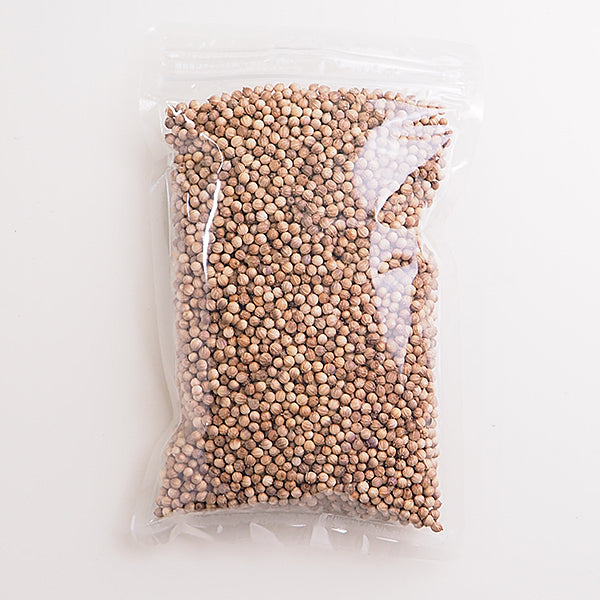 Coriander Seeds filled package — packaging may vary depending on supplier batch