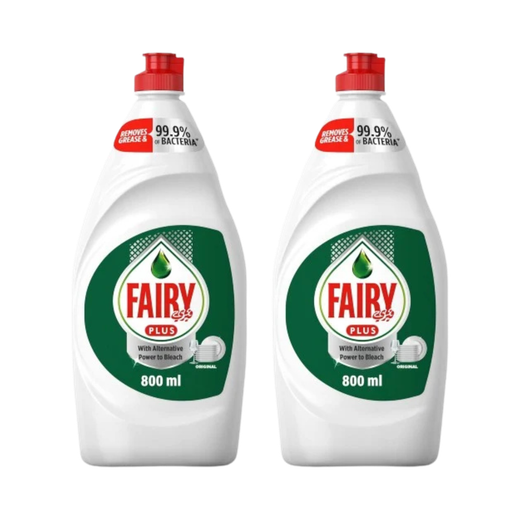 Fairy dishwashing liquid 800ml twin pack