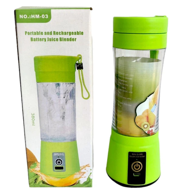 HM-03 portable rechargeable juice blender green