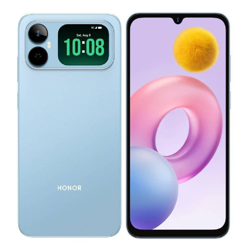 HONOR Play20A Light Blue front and back view