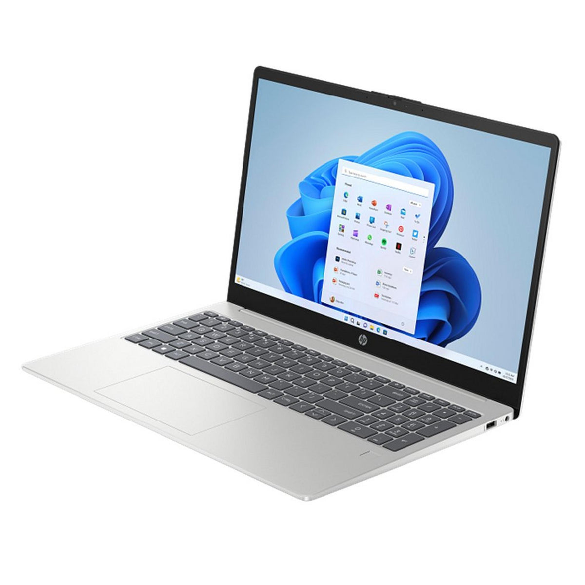 HP 15-FD0212NE laptop - angled view