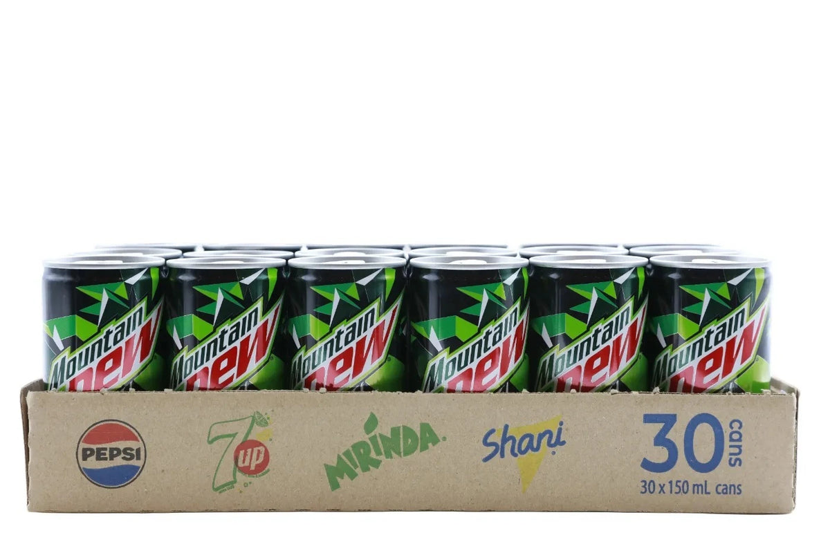 Mountain Dew Soft Drink Cans 30 × 150 ml