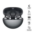 Oteeto OT16 Premium clip earbuds black with charging case
