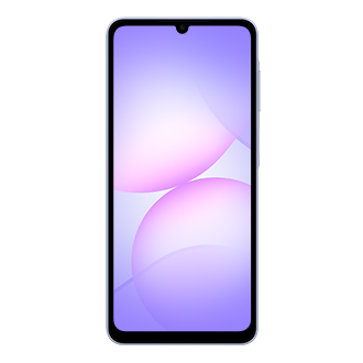 Samsung Galaxy A07s Light Violet official front view