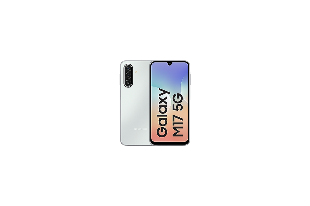 Samsung Galaxy M17 5G Moonlight Silver official Samsung gallery view 2