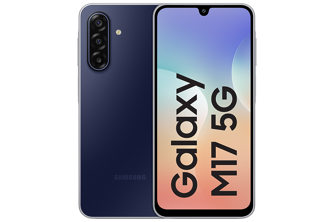 Samsung Galaxy M17 5G Sapphire Black official Samsung product image