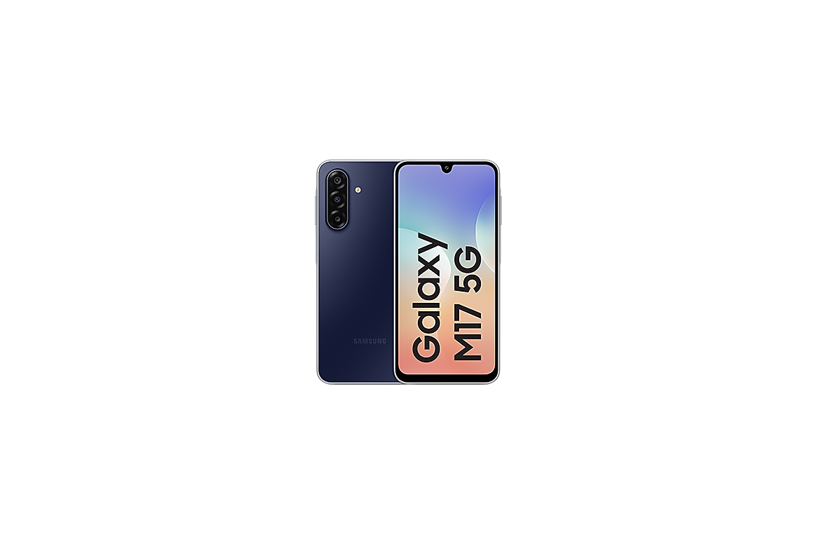 Samsung Galaxy M17 5G Sapphire Black official Samsung gallery view 2