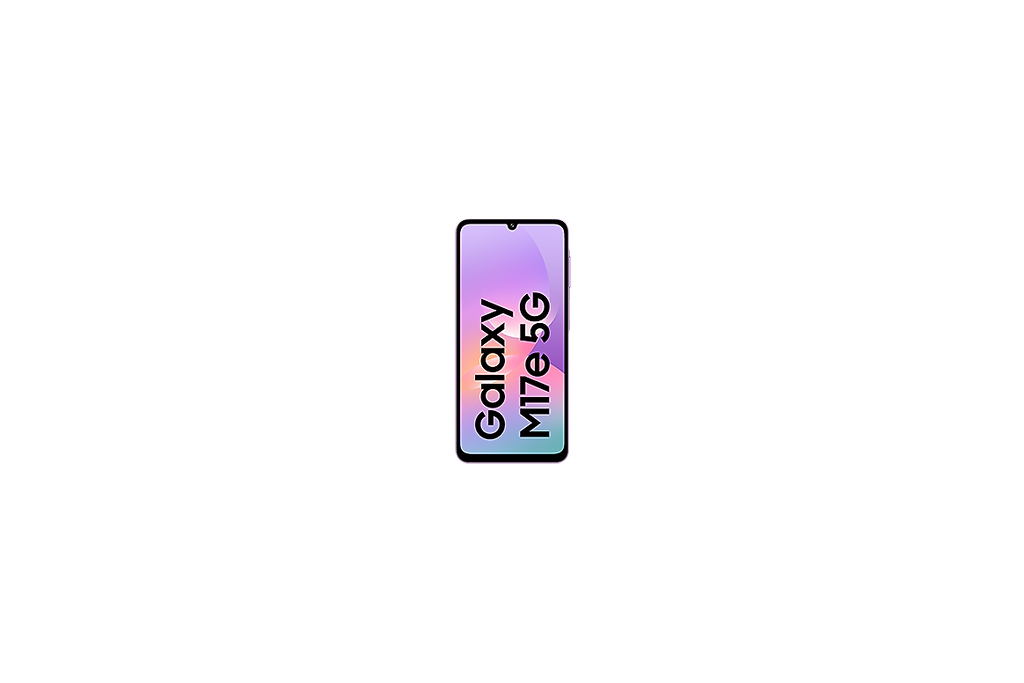 Samsung Galaxy M17e 5G Vibe Violet official front display view