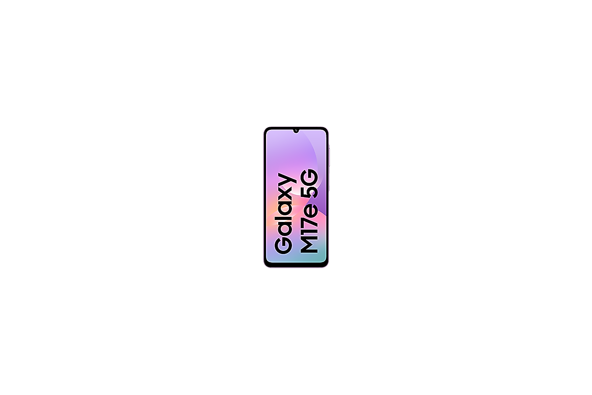 Samsung Galaxy M17e 5G Vibe Violet official front display view