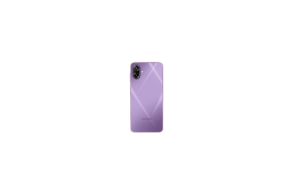 Samsung Galaxy M17e 5G Vibe Violet official rear view