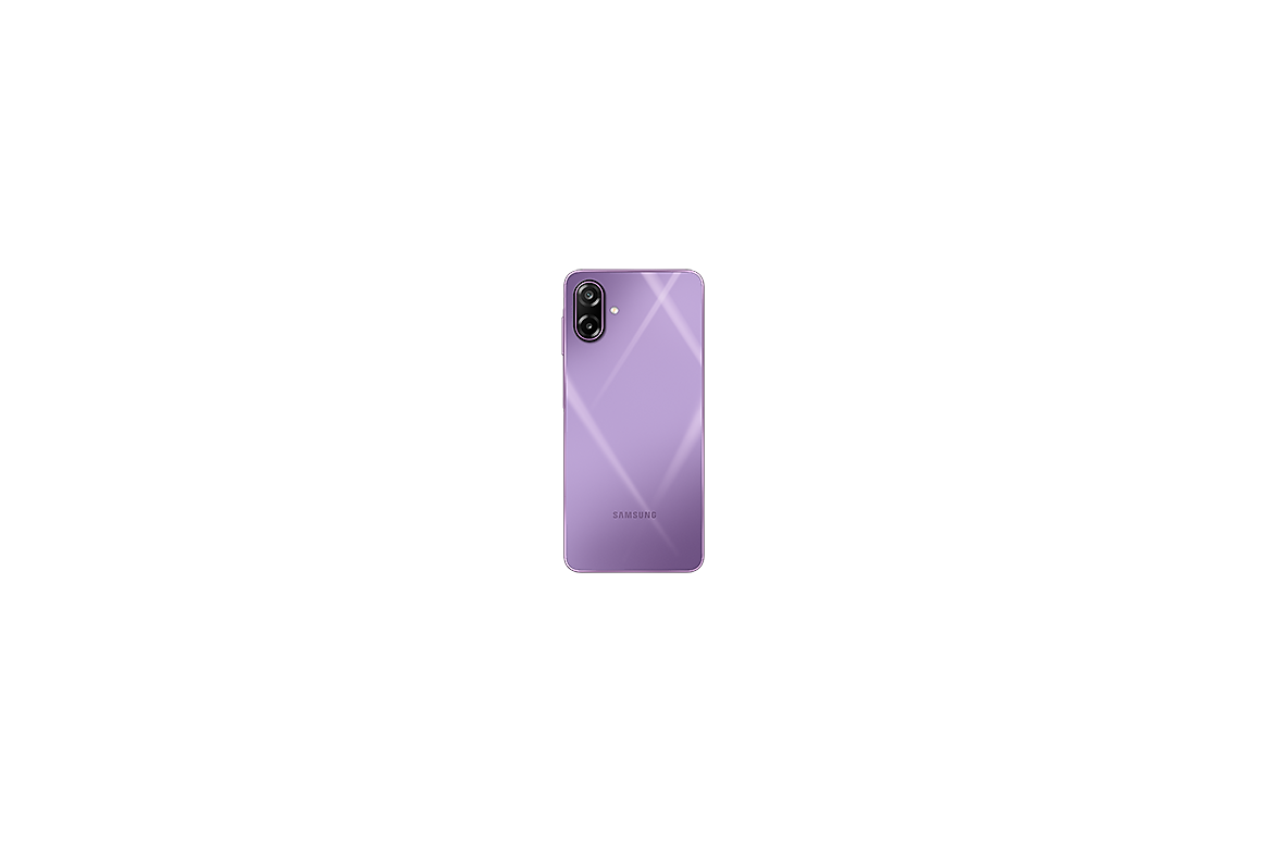 Samsung Galaxy M17e 5G Vibe Violet official rear view
