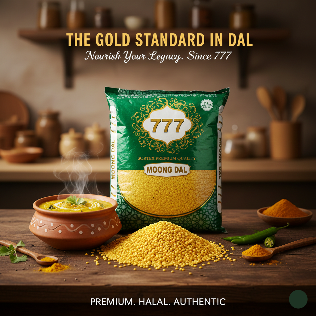 Representative split mung beans bulk-pack presentation