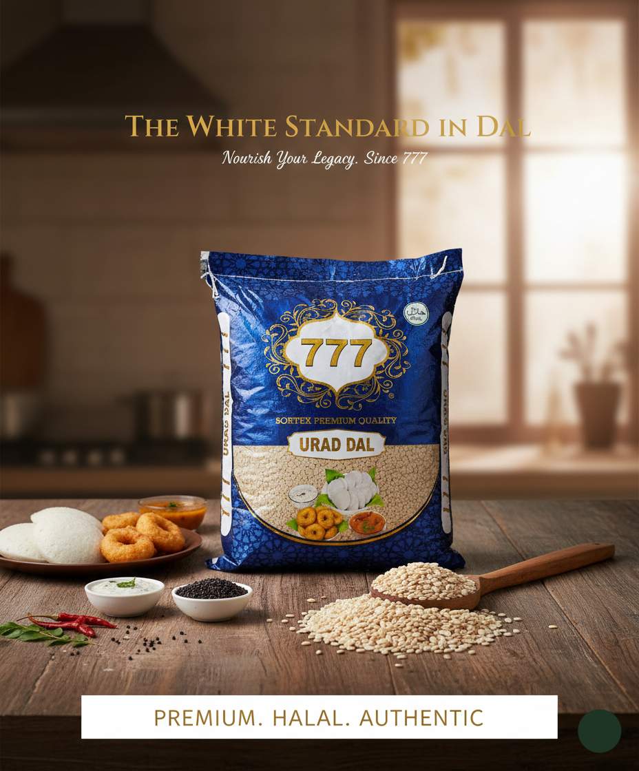 Representative urad dal bulk-pack presentation